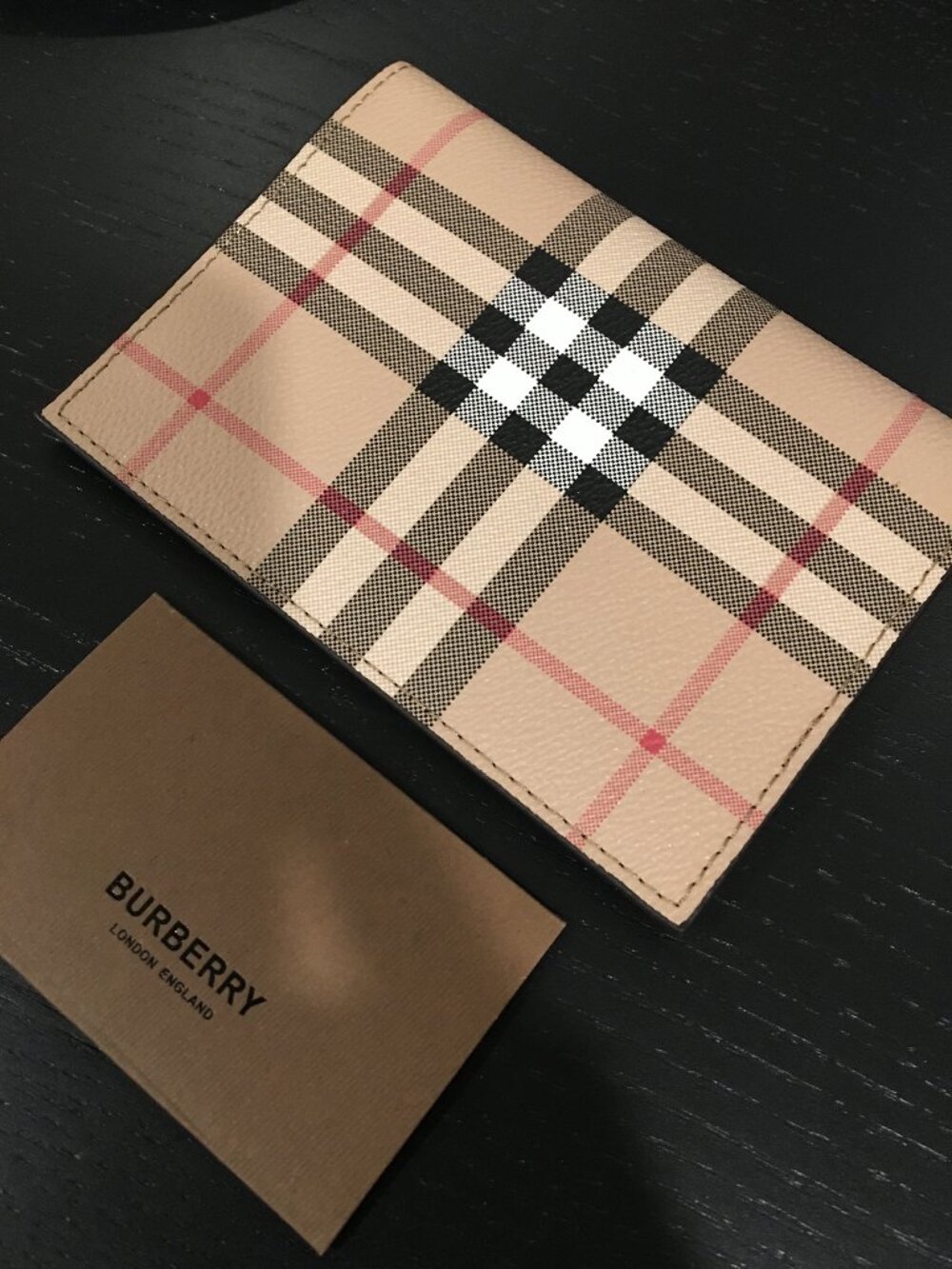 Burberry Check Passport Holder